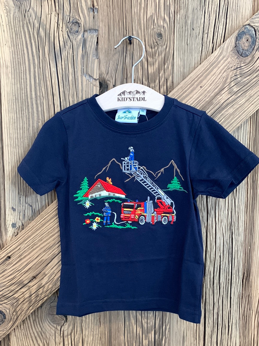 Kinder T-Shirt mit Feuerwehrmotiv